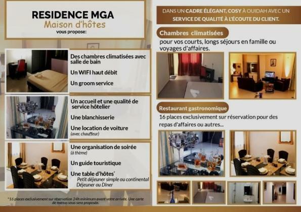 Residence Mga Hotel Ouidah Ngoại thất bức ảnh